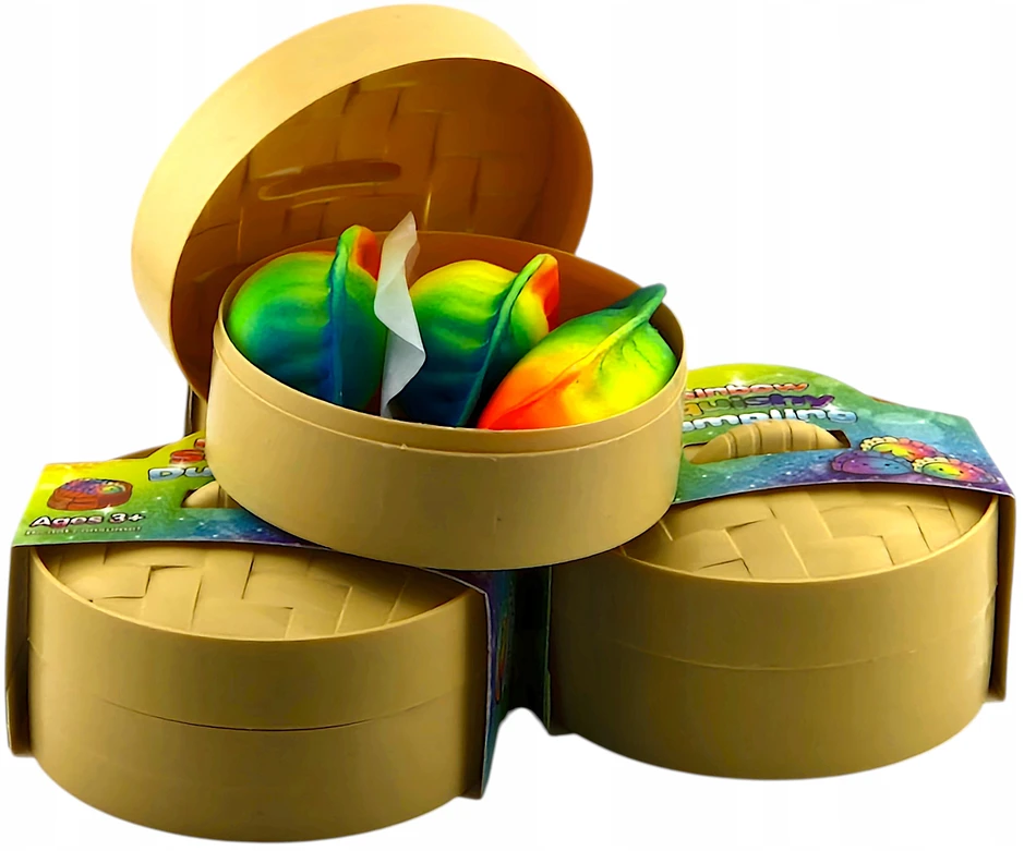 Bez Marki 3x Didelis koldūnas GNIOTEK ANTISTRESS Rainbow SQUISHY rusiškas koldūnas DUMPLINGAS