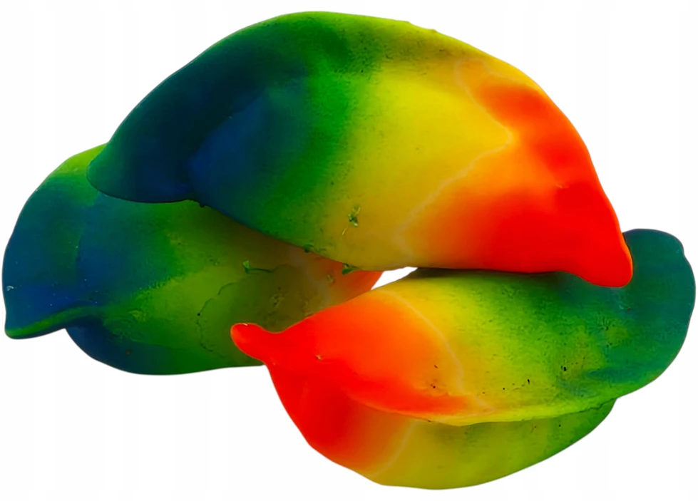 Bez Marki 3x Didelis koldūnas GNIOTEK ANTISTRESS Rainbow SQUISHY rusiškas koldūnas DUMPLINGAS
