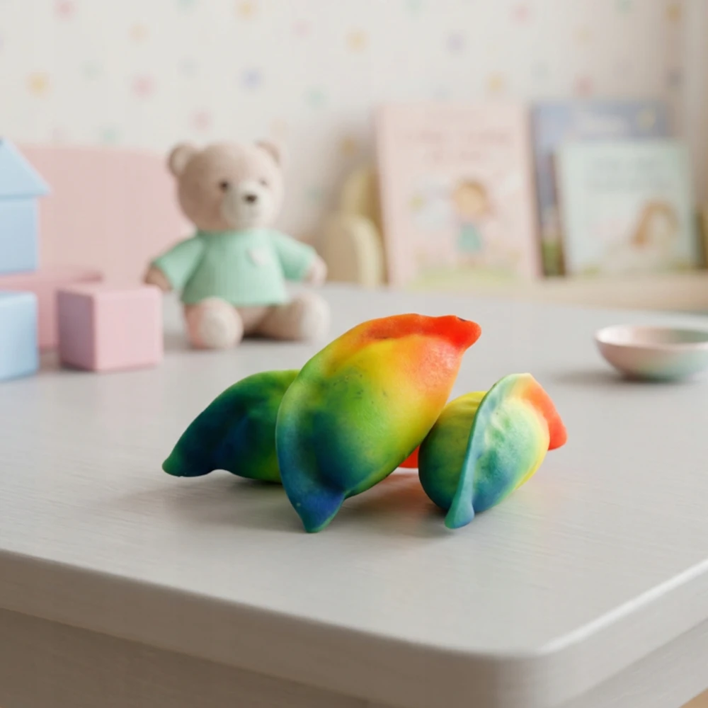 Bez Marki 3x Didelis koldūnas GNIOTEK ANTISTRESS Rainbow SQUISHY rusiškas koldūnas DUMPLINGAS