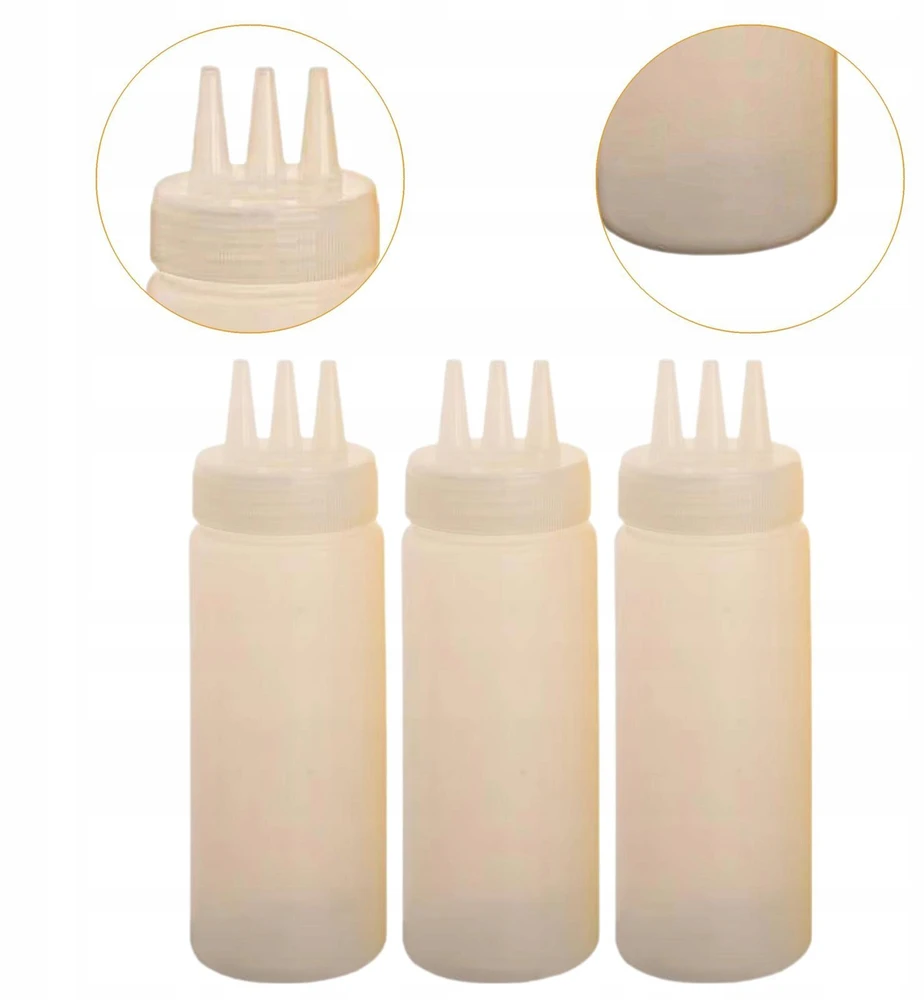 Bez Marki 3x Spice squeeze buteliukai su mažu smailiu antgaliu Baltas spice