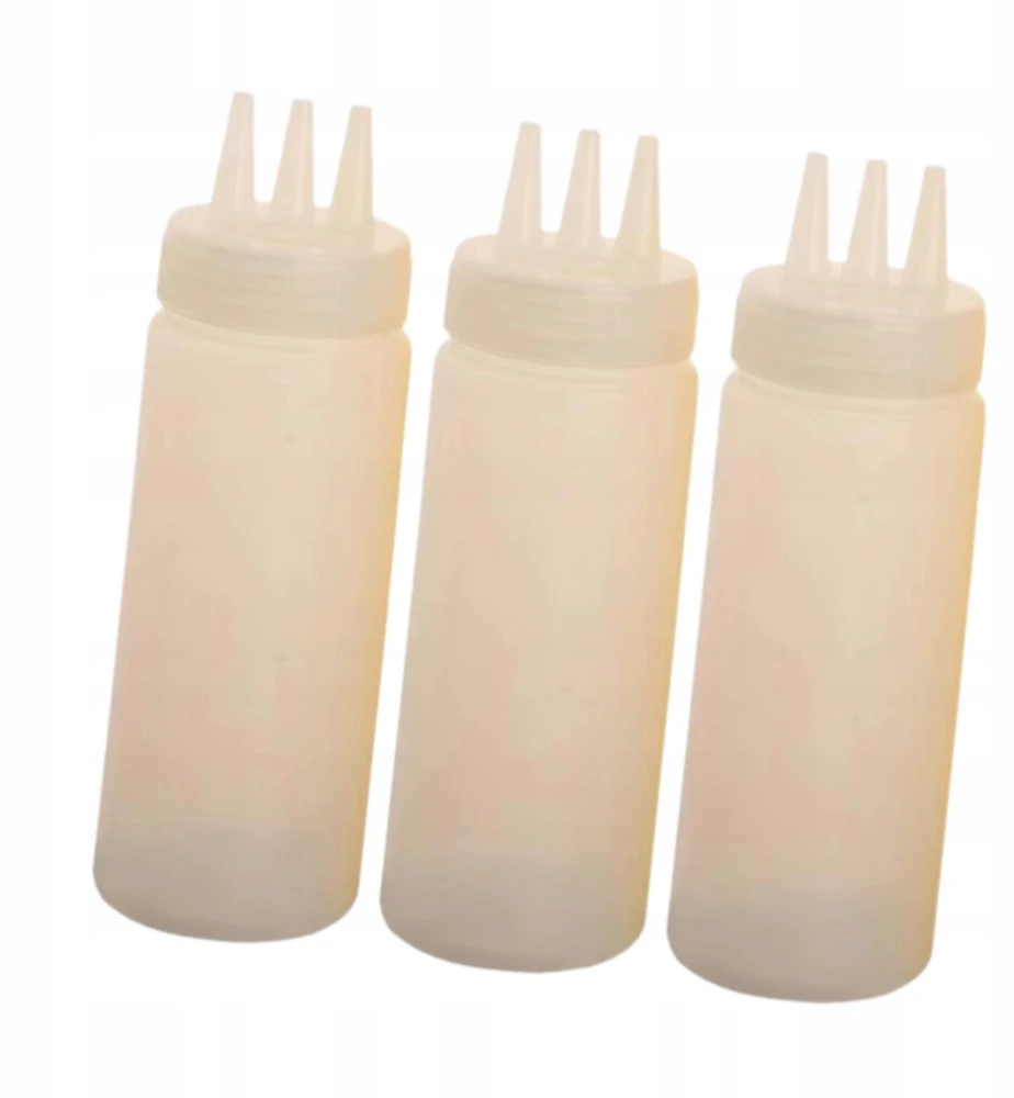 Bez Marki 3x Spice squeeze buteliukai su mažu smailiu antgaliu Baltas spice