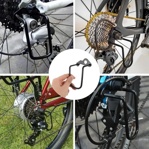 Bez Marki 4 vnt. Dviračio pavarų perjungiklio apsauga, metalinė, juoda