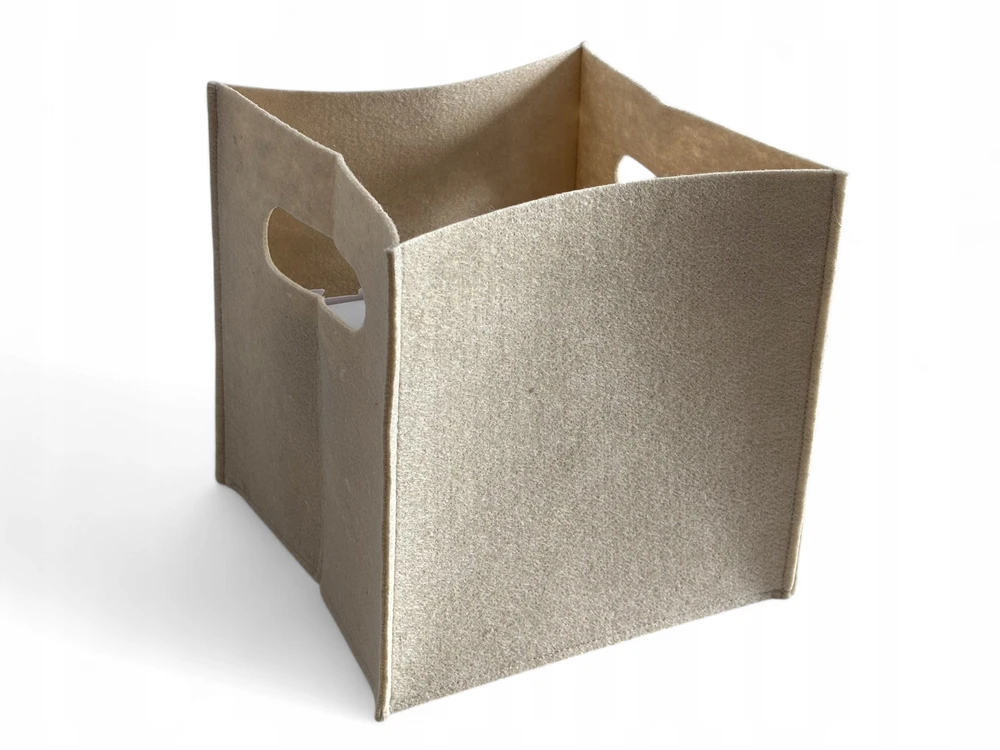 Bez Marki 4x ORGANIZER FILCOWY BEŻOWY PUDEŁKO POJEMNIK NA ZABAWKI KALLAX 30x30x30cm