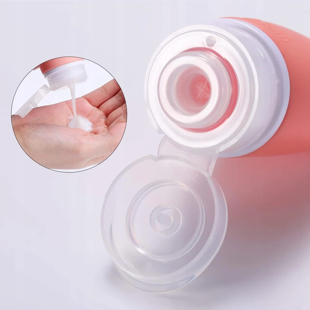 Bez Marki 4x Silikoninės kelioninės buteliukų rinkinys, 60ml