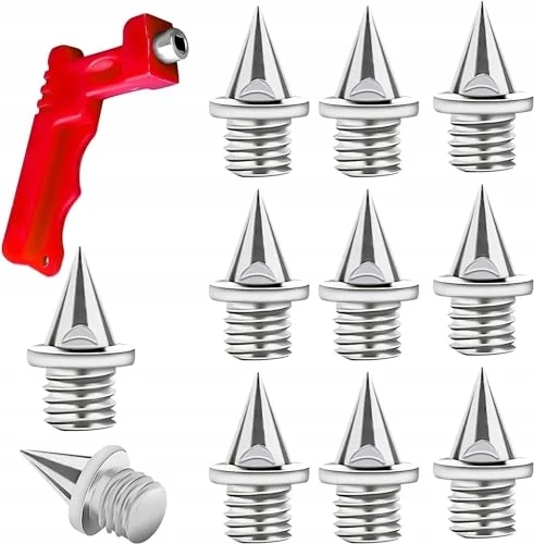 Bez Marki 50 vnt. 6 mm metalinių sportinių batų smaigų su raktu