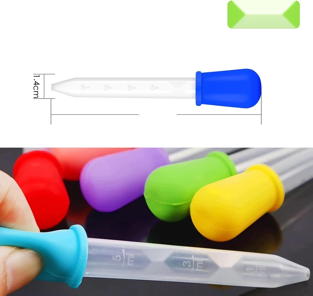 Bez Marki 5ml PIPETINĖ 12Vnt. SLIKONINĖ PLASTIKO LABORATORINĖ VIRTUVĖ