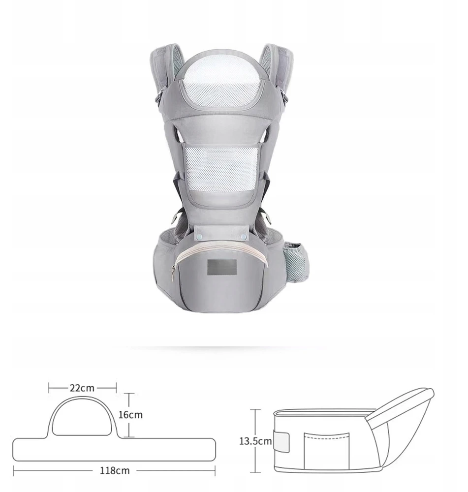 Bez Marki 6in1 nešioklė klubams, ergonomiška, 25kg, 0-36 mėn