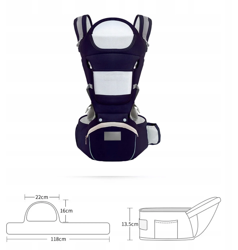 Bez Marki 6in1 nešioklė klubams, ergonomiška, 25kg, 0-36 mėn