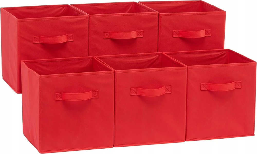 Bez Marki 6x Dėžės žaislams, 27x27 cm, sulankstomi organizatoriai