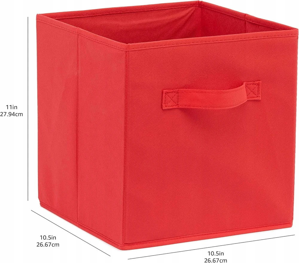 Bez Marki 6x Dėžės žaislams, 27x27 cm, sulankstomi organizatoriai