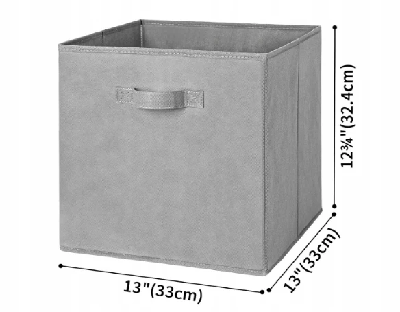Bez Marki 6x PUDEŁKA NA ZABAWKI DZIECIĘCE SKRZYNKI 33x33 CM ORGANIZERY SKŁADANE DUŻE