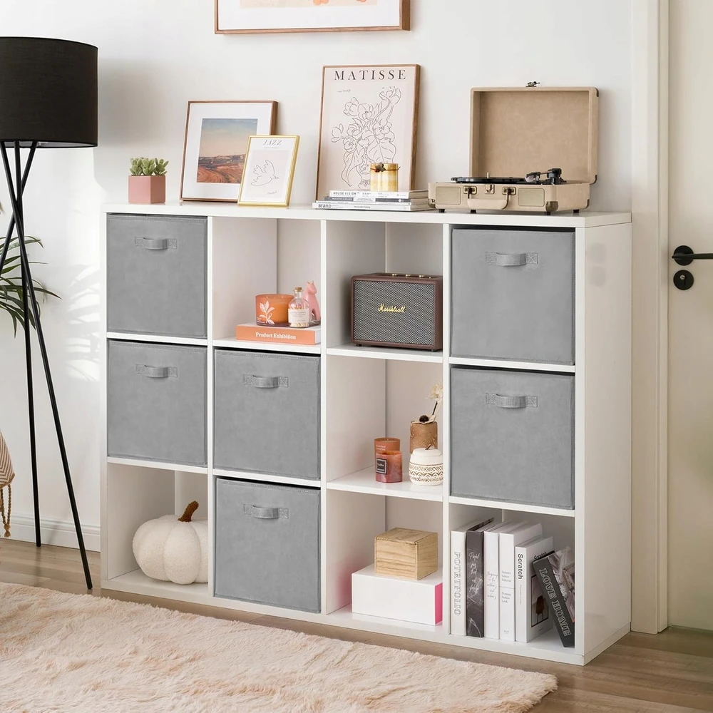 Bez Marki 6x PUDEŁKA NA ZABAWKI DZIECIĘCE SKRZYNKI 33x33 CM ORGANIZERY SKŁADANE DUŻE