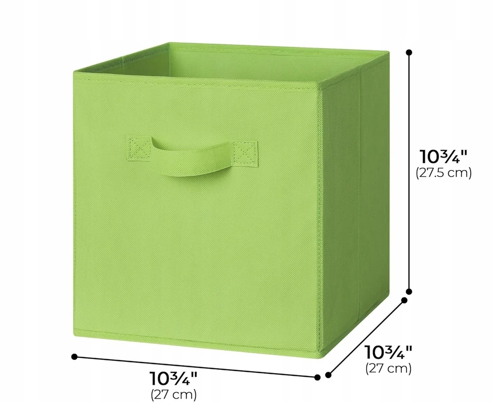 Bez Marki 6x PUDEŁKA NA ZABAWKI DZIECIĘCE SKRZYNKI 27x27 CM ORGANIZERY SKŁADANE DUŻE