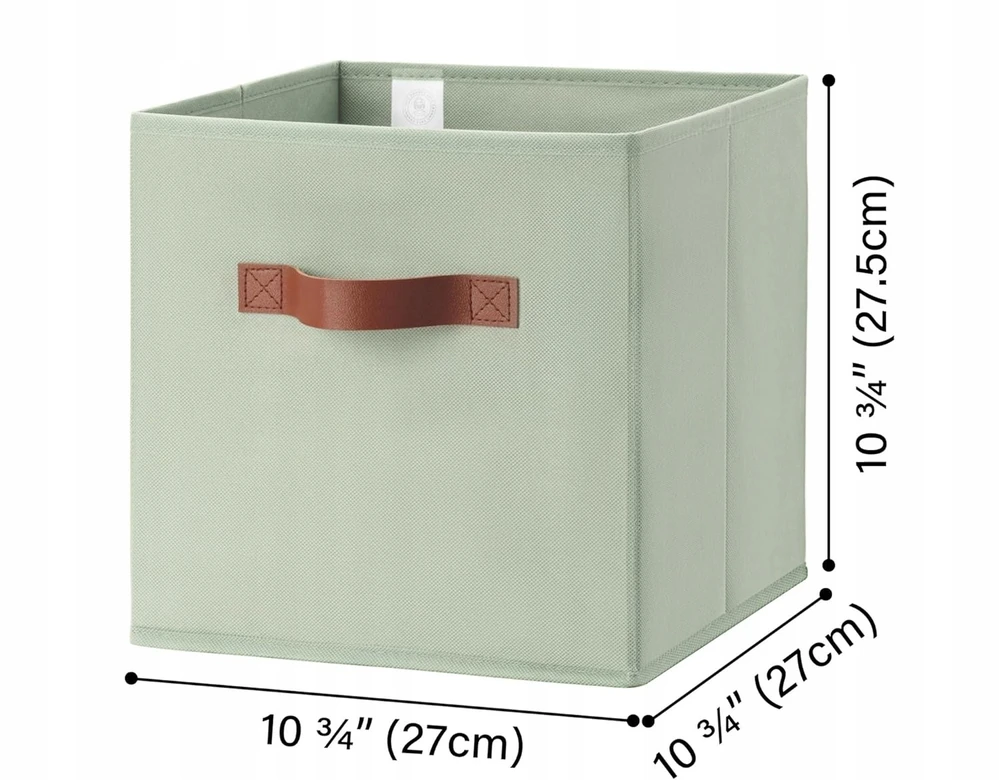 Bez Marki 6x PUDEŁKA NA ZABAWKI DZIECIĘCE SKRZYNKI 27x27 CM ORGANIZERY SKŁADANE DUŻE
