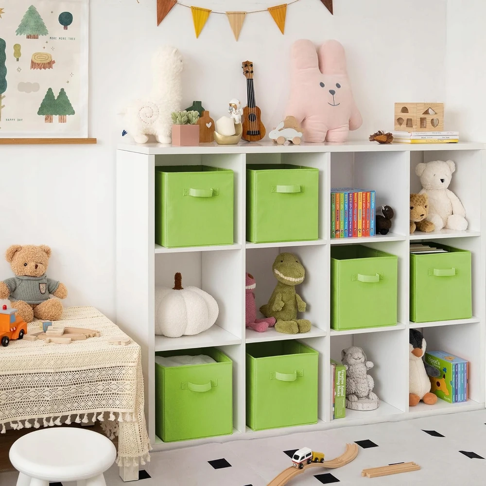 Bez Marki 6x PUDEŁKA NA ZABAWKI DZIECIĘCE SKRZYNKI 27x27 CM ORGANIZERY SKŁADANE DUŻE
