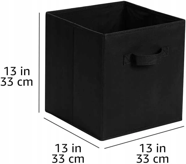 Bez Marki 6x PUDEŁKA NA ZABAWKI DZIECIĘCE SKRZYNKI 33x33 CM ORGANIZERY SKŁADANE DUŻE