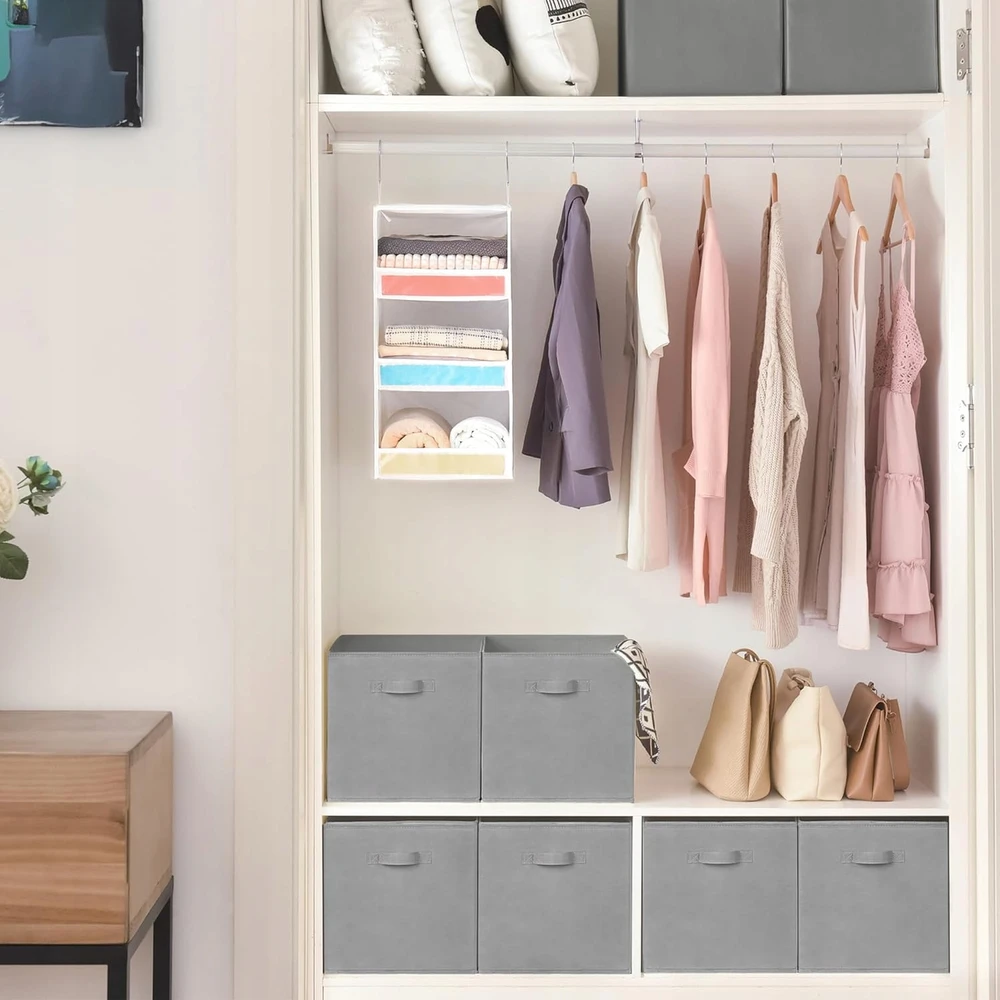 Bez Marki 6x PUDEŁKA NA ZABAWKI DZIECIĘCE SKRZYNKI 33x33 CM ORGANIZERY SKŁADANE DUŻE