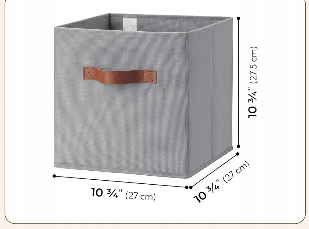 Bez Marki 6x PUDEŁKA NA ZABAWKI DZIECIĘCE SKRZYNKI 27x27 CM ORGANIZERY SKŁADANE DUŻE