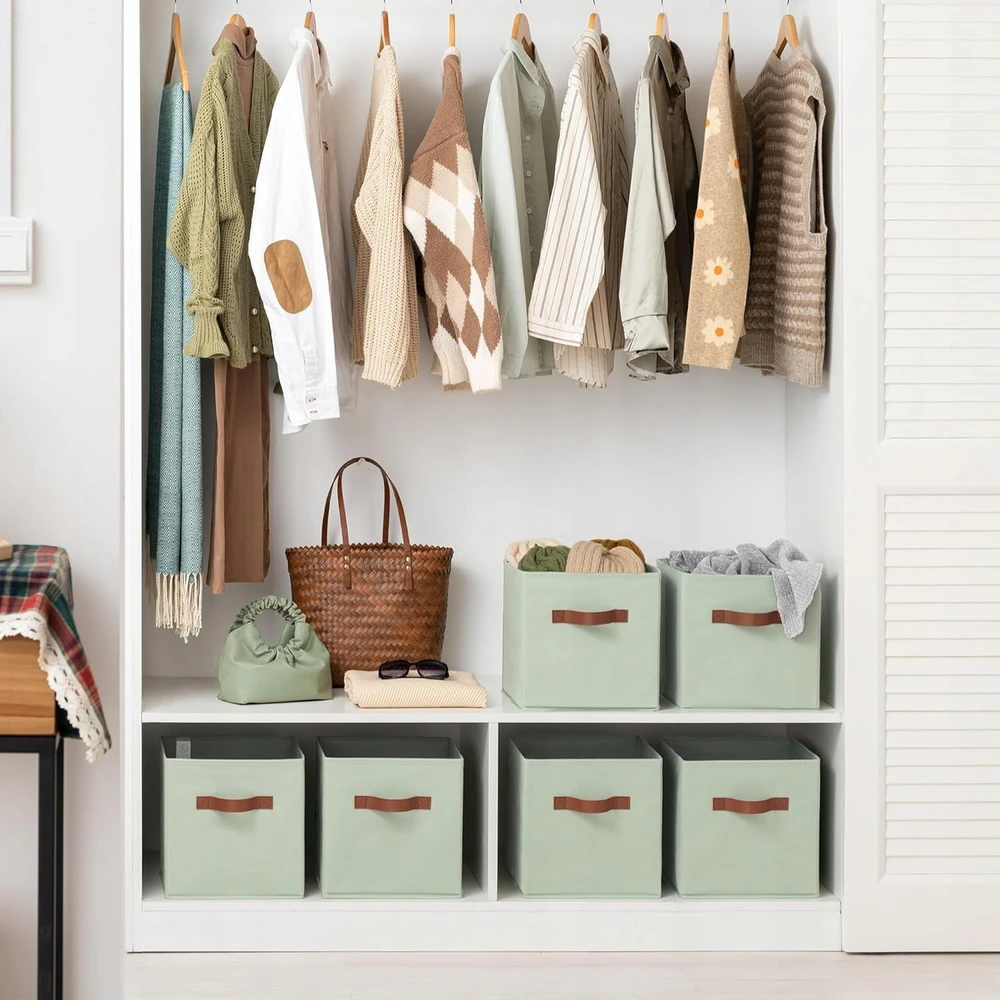 Bez Marki 6x PUDEŁKA NA ZABAWKI DZIECIĘCE SKRZYNKI 27x27 CM ORGANIZERY SKŁADANE DUŻE