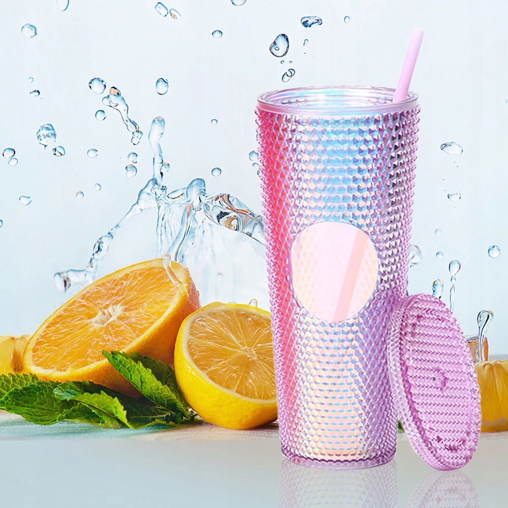 Bez Marki 710ML/24OZ Didelės talpos vandens puodelis, pilnai dygliuotas