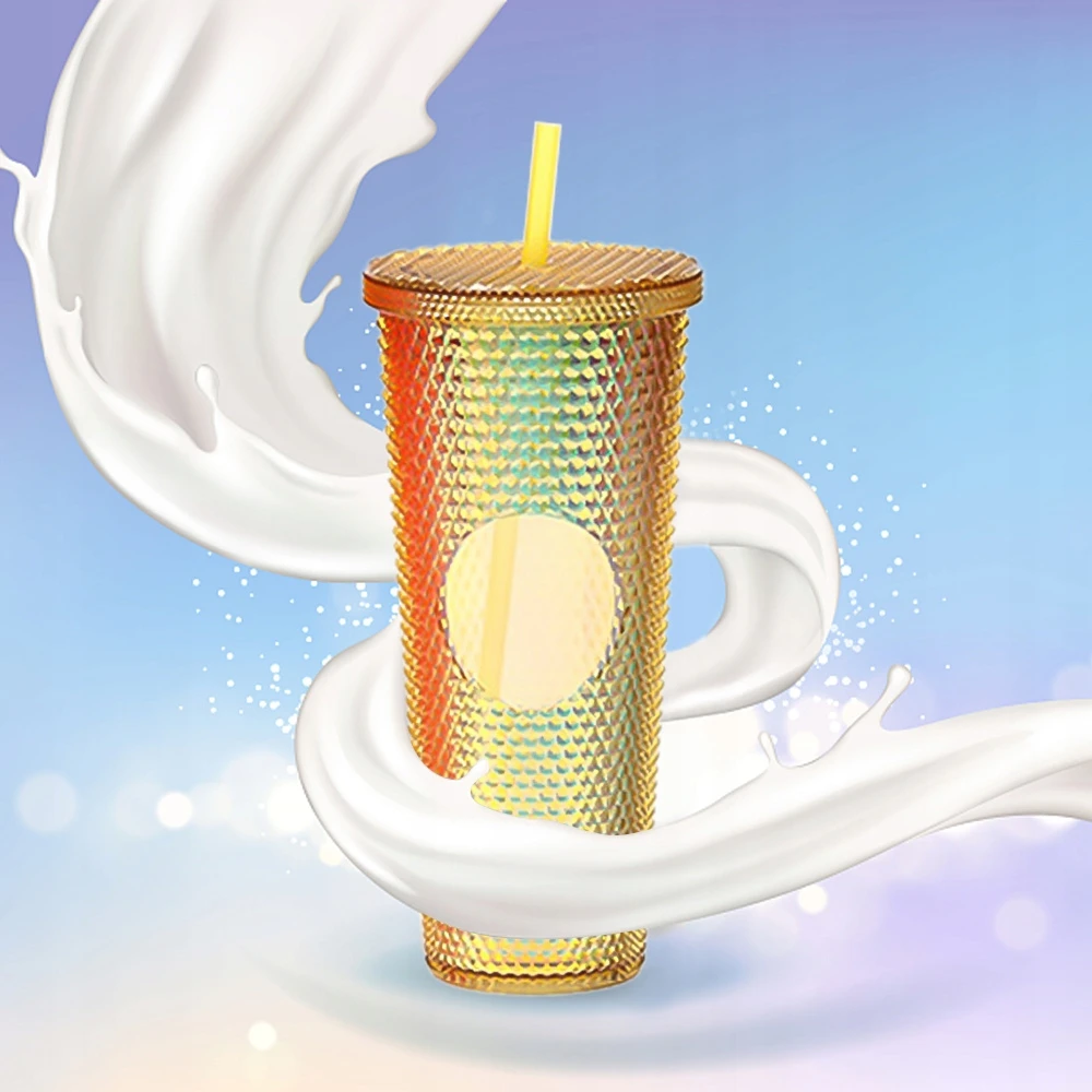 Bez Marki 710ML/24OZ Didelės talpos vandens puodelis, pilnai dygliuotas