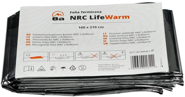 Bez Marki 8A AVARINĖ ANTKLĖ TERMINĖ FOILĖ NRC LifeWarm 160x210cm Dydis XXL