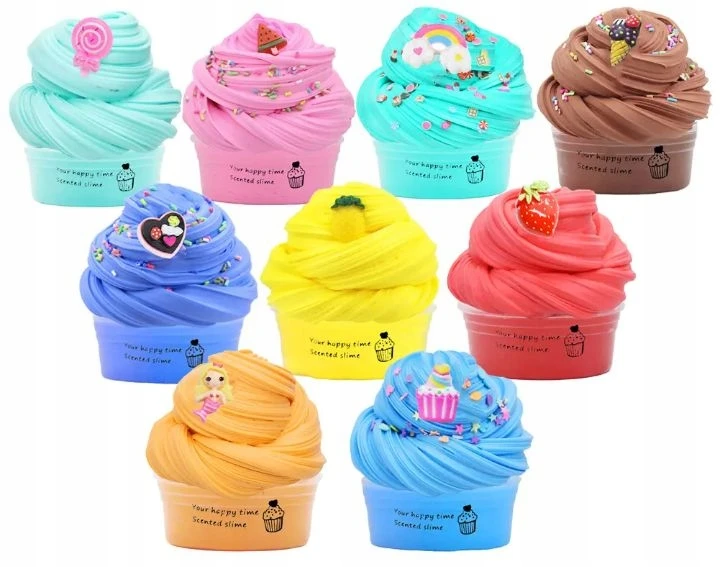 Bez Marki 9 spalvų sviestinis slime rinkinys, kvapnus, minkštas, vaikams
