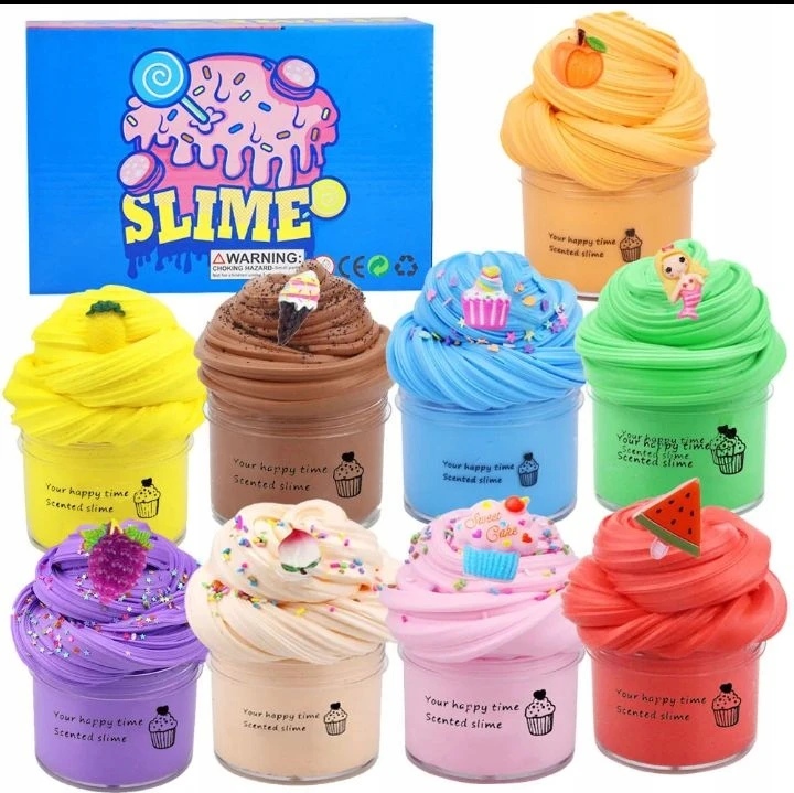 Bez Marki 9 spalvų sviestinis slime rinkinys, kvapnus, minkštas, vaikams