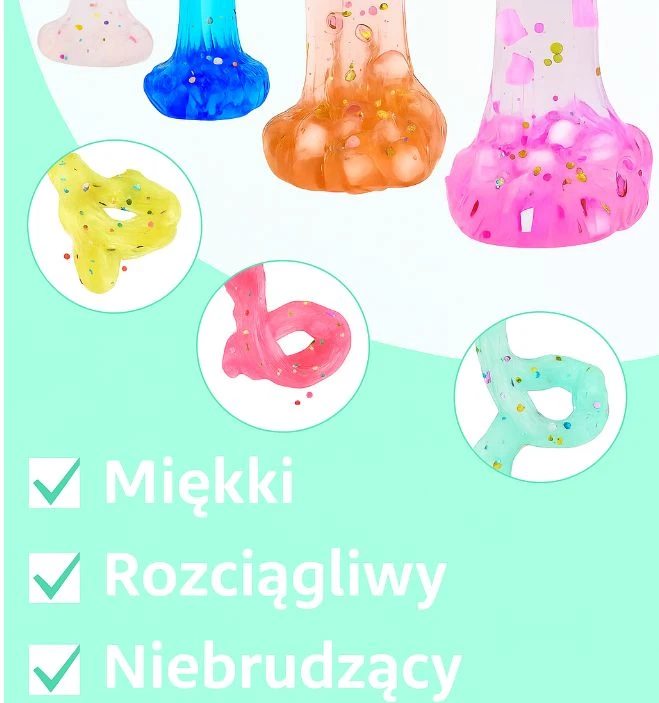 Bez Marki 9 spalvų sviestinis slime rinkinys, kvapnus, minkštas, vaikams