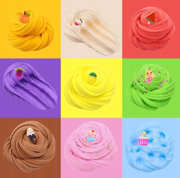 Bez Marki 9 spalvų sviestinis slime rinkinys, kvapnus, minkštas, vaikams