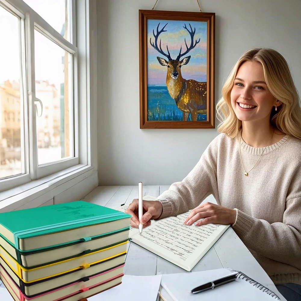 Bez Marki A5 360 PUSLAPŲ SUNKUS LINIJAUS POPIERIUS 100GSM ŽURNALO DIENORAŠTIS