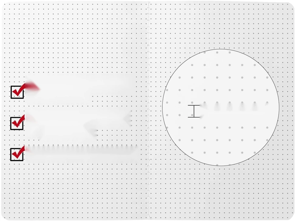 Bez Marki A5 8VNT Juodas DOTS SĄRAŠŲJŲ POPIERIAUS BLOKO PAGRINDO DIENORAŠTIS