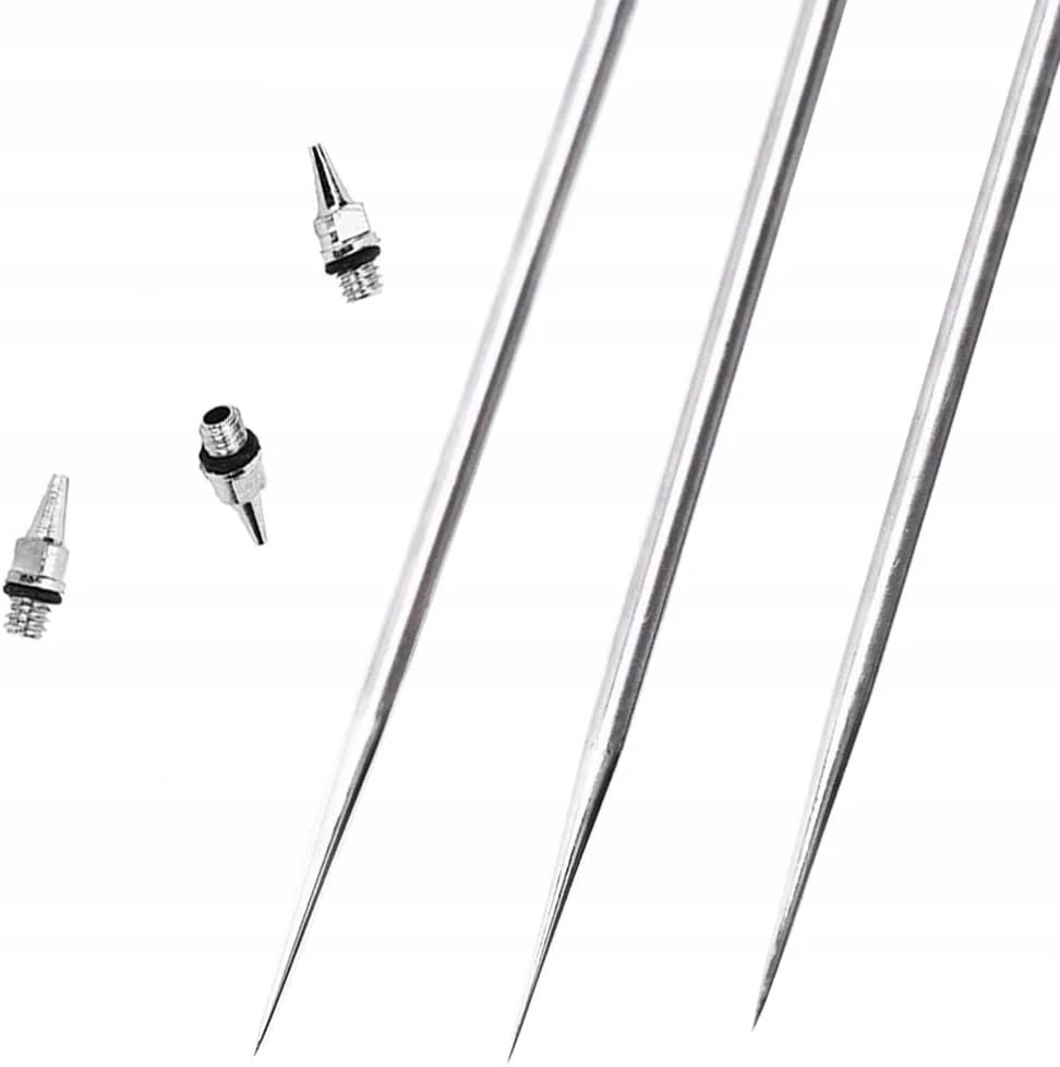 Bez Marki ADATINĖS AEROGRAFIJOS ANTGALIŲ RINKINYS 02MM 03MM 05MM DALIŲ RAKTŲ DAŽYMAS