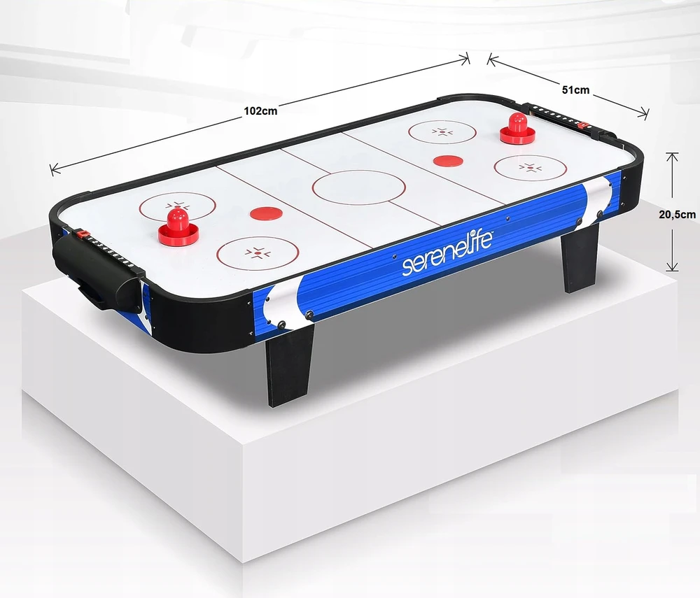 Bez Marki AIR HOCKEY AIR HOCKEY ŽAIDIMŲ STALAS VAIKAMS, 110V MOTOR SERENELIFE
