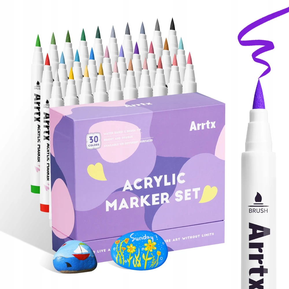 Akriliniai markeriai - flomasteriai ARRTX, 36 spalvų