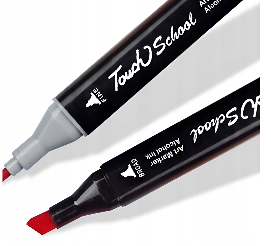 Bez Marki ALCOHOL MARKERS 80 Vnt Žymekliai Žymekliai Dvipusiai Markeriai Pro + BAG