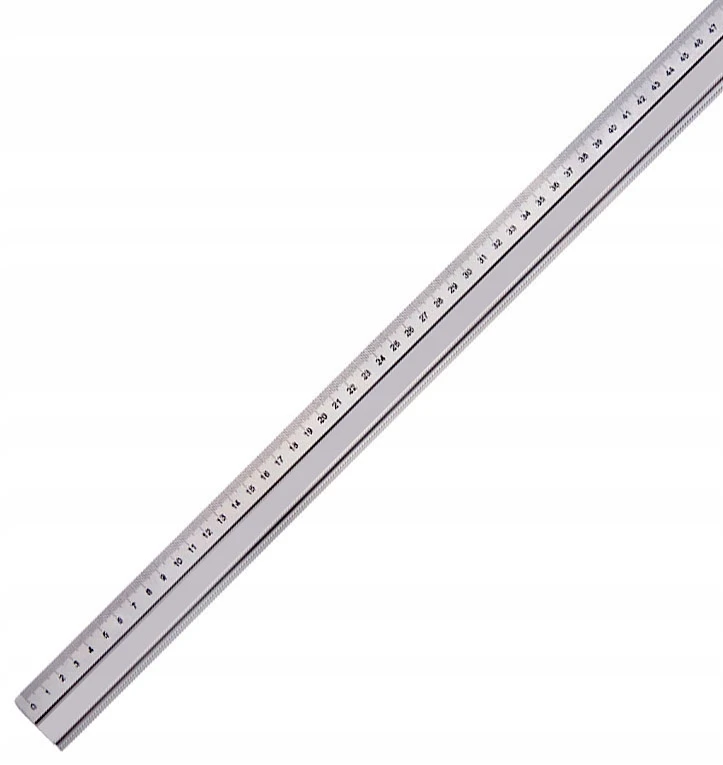 Bez Marki Aliumininė liniuotė 60 cm, mokykliniams ir biuro darbams