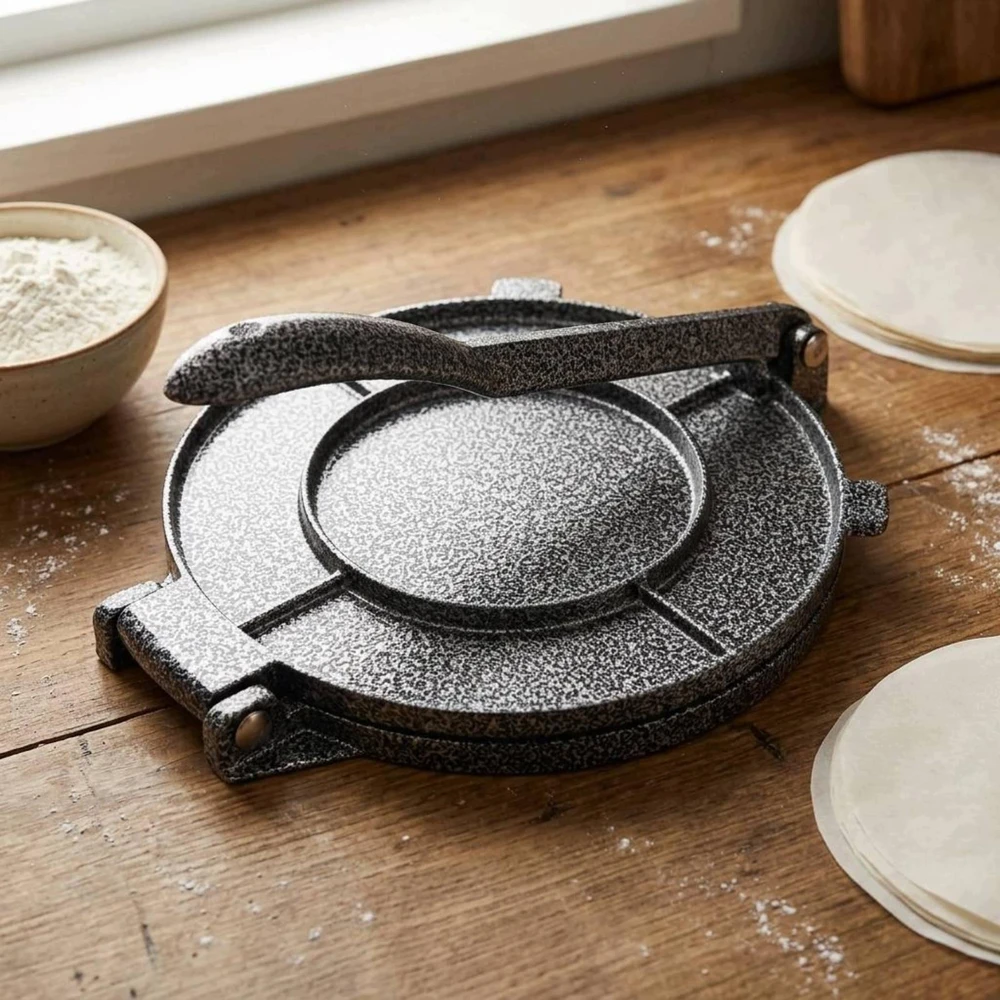 Bez Marki Aliuminio tortilijos presas plokščias presavimo paviršius Rankinis tortilijos presas 16 CM
