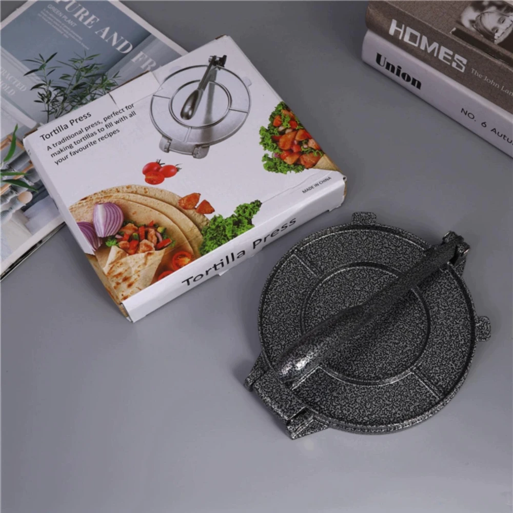 Bez Marki Aliuminio tortilijos presas plokščias presavimo paviršius Rankinis tortilijos presas 20 CM