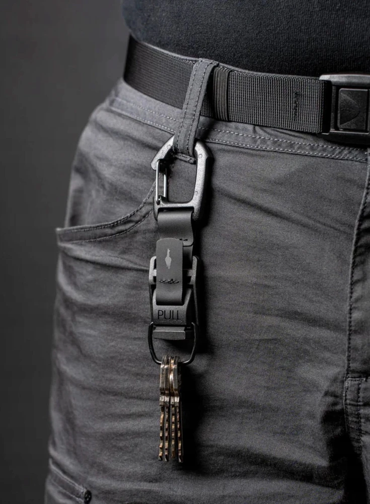 Bez Marki Alpaka Hub Carabiner Standard - Juodas