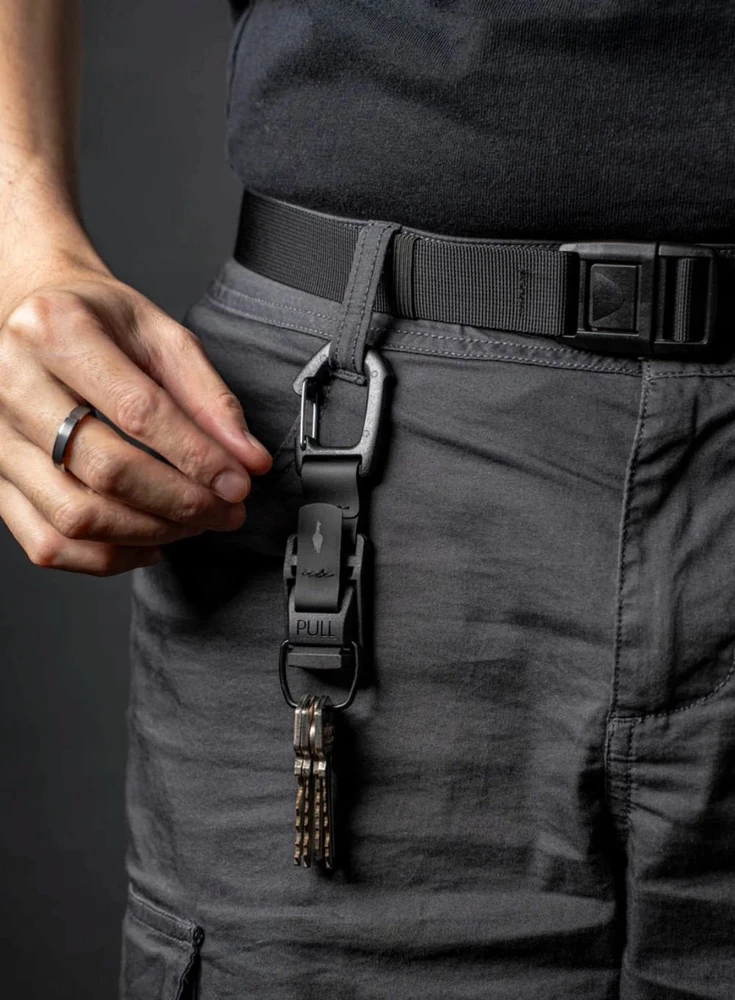 Bez Marki Alpaka Hub Carabiner Standard - Juodas