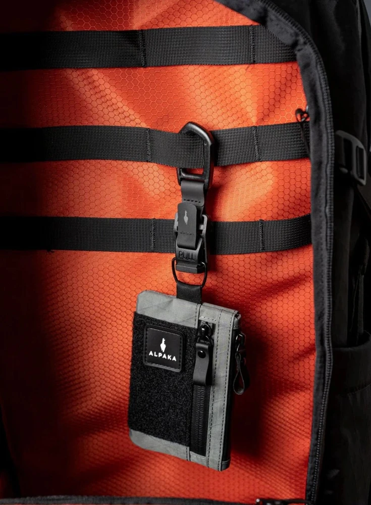 Bez Marki Alpaka Hub Carabiner Standard - Juodas