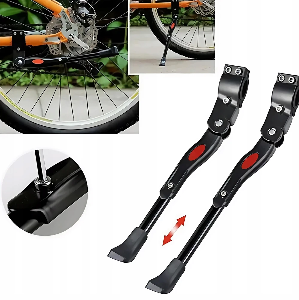 Bez Marki Aluminiowa stopka boczna na rower rowerowa regulowana nóżka rowerowa