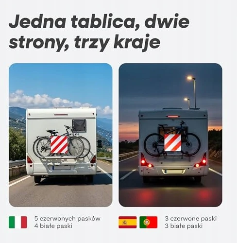 Bez Marki Aluminiowa tablica ostrzegawcza rowerowa Ece R70 50x50cm