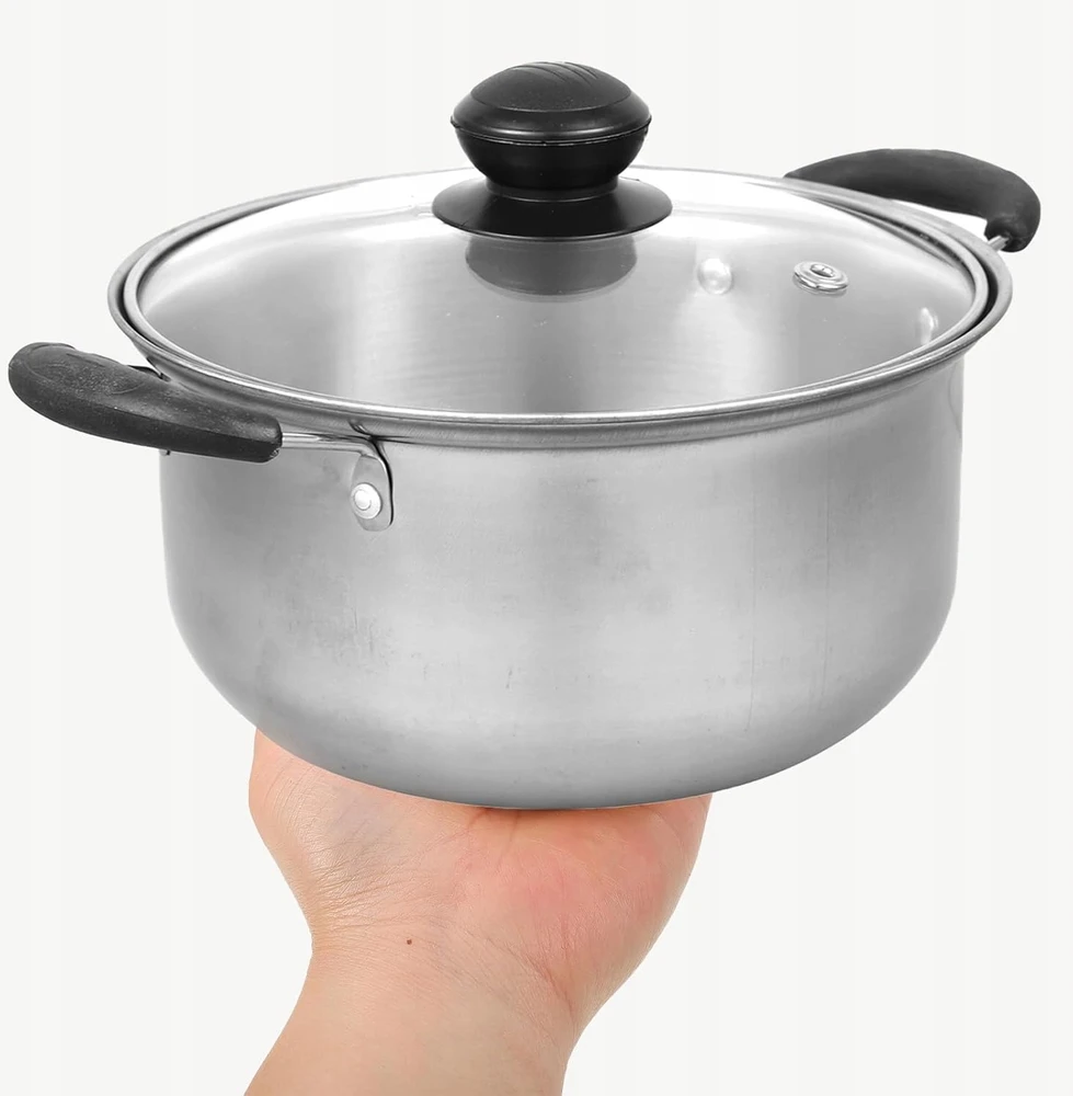 Bez Marki ANGOILY nerūdijančio plieno puodas 18 cm – NELIPA, SU dangteliu