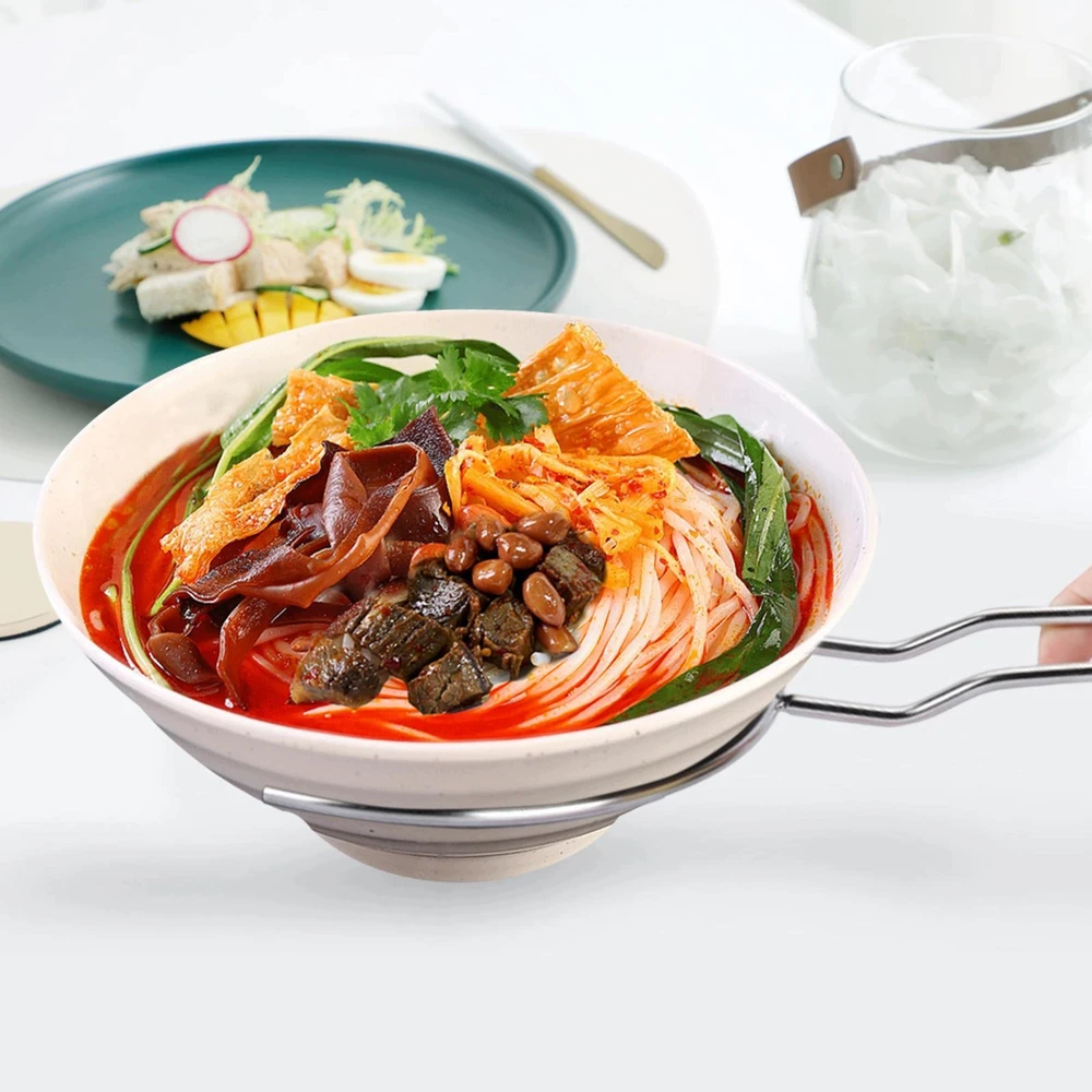 Bez Marki Anti Hot Bowl indų lėkštės laikiklis nerūdijančio plieno orkaitės kepimas M