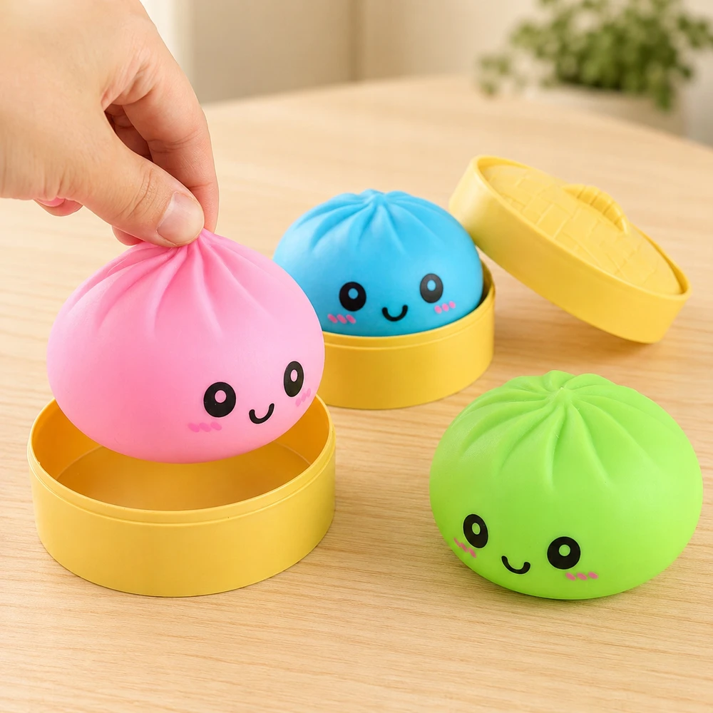 Bez Marki ANTISTRESAS GNIOTEK PIERÓG KOLDŪNAS MYSTERY SQUISHY XXL DĖŽUTĖJE