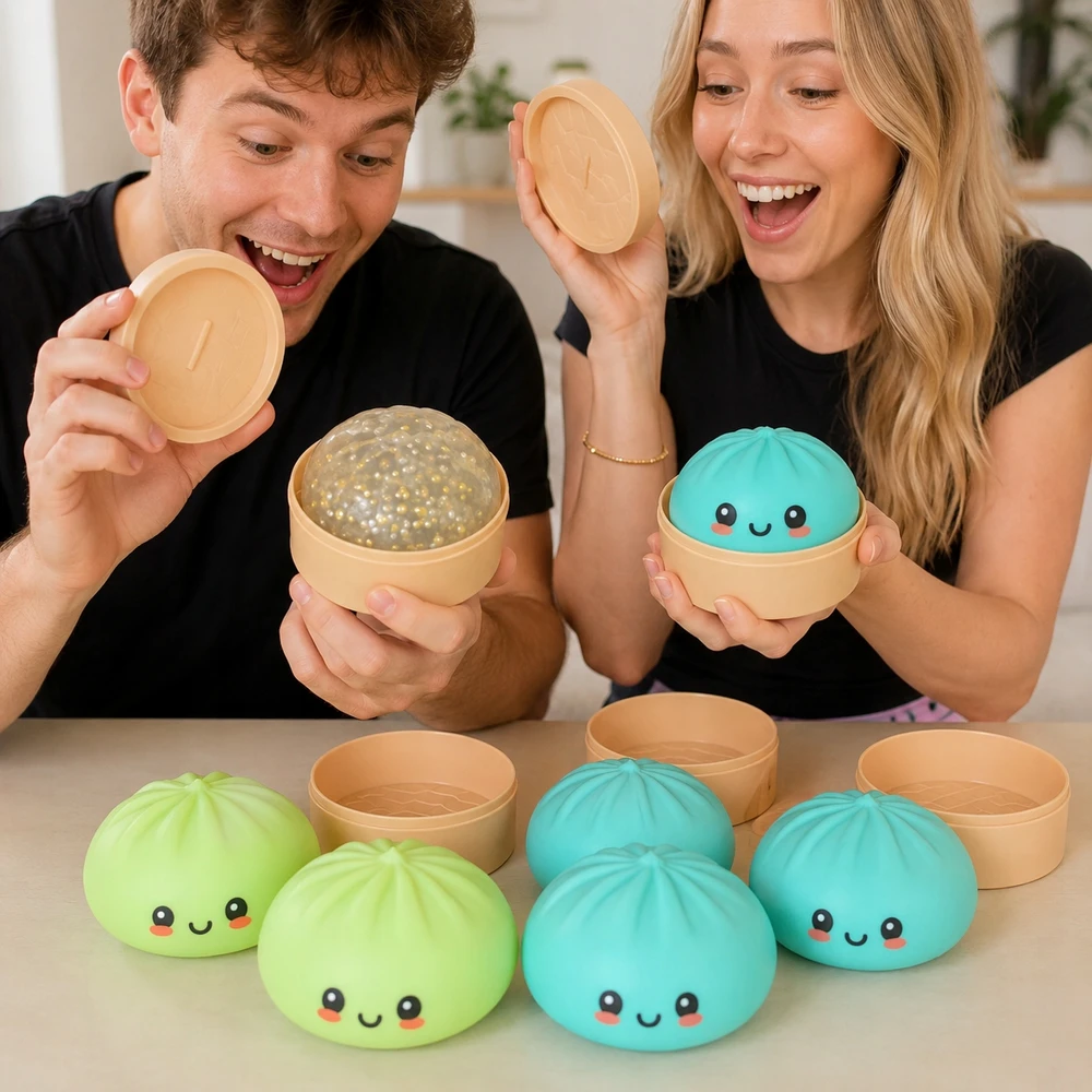 Bez Marki ANTISTRESAS GNIOTEK PIERÓG KOLDŪNAS MYSTERY SQUISHY XXL DĖŽUTĖJE