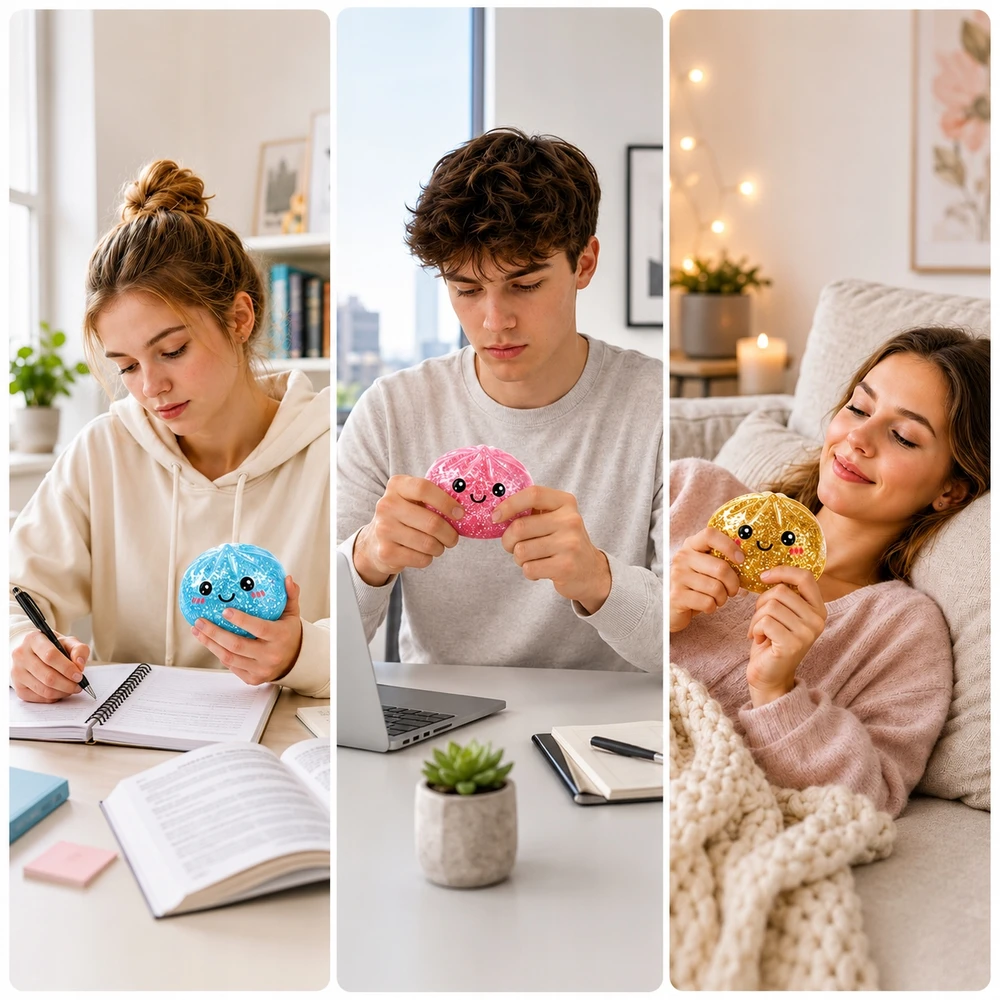 Bez Marki ANTISTRESAS GNIOTEK PIERÓG KOLDŪNAS MYSTERY SQUISHY XXL DĖŽUTĖJE