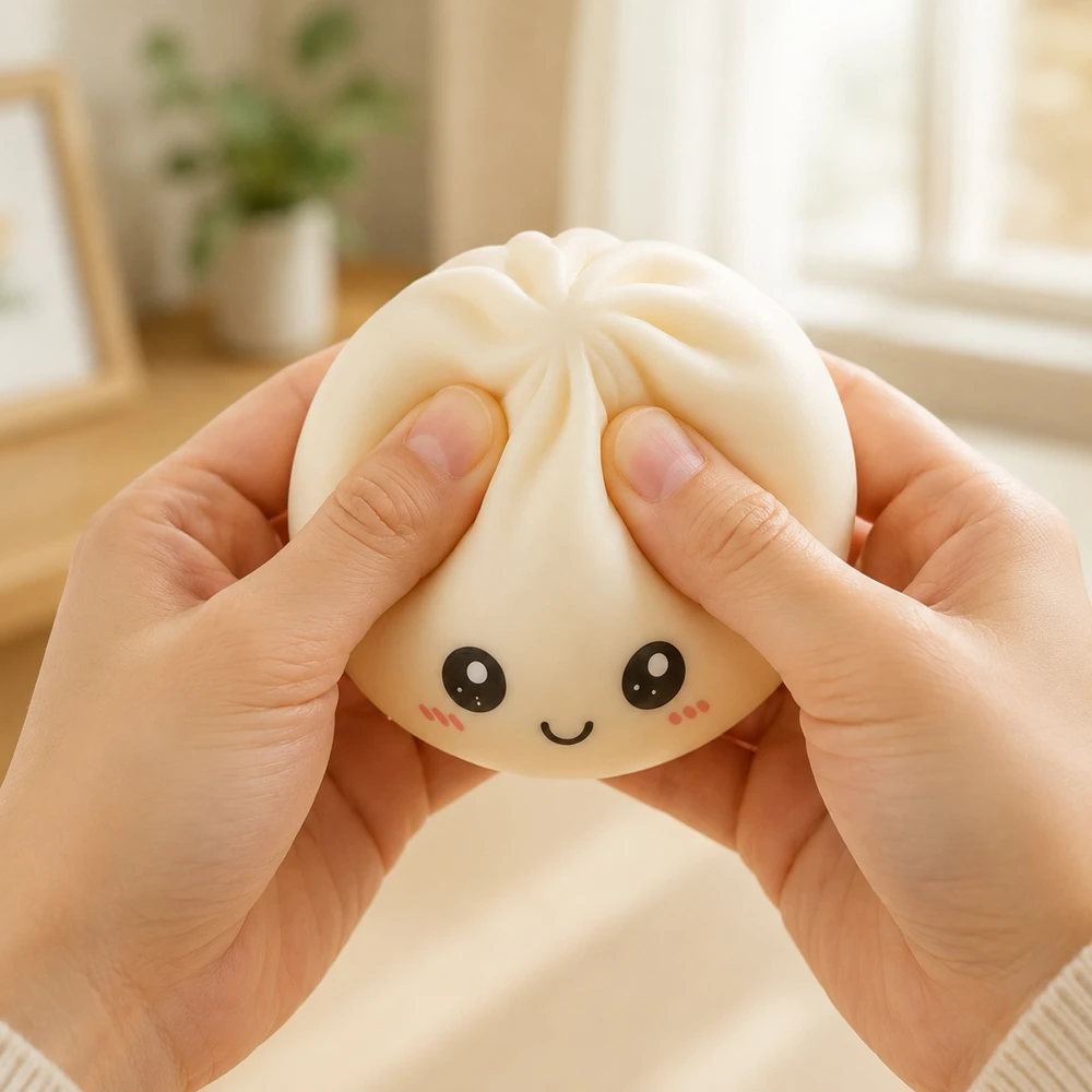 Bez Marki ANTISTRESAS GNIOTEK PIERÓG KOLDŪNAS MYSTERY SQUISHY XXL DĖŽUTĖJE